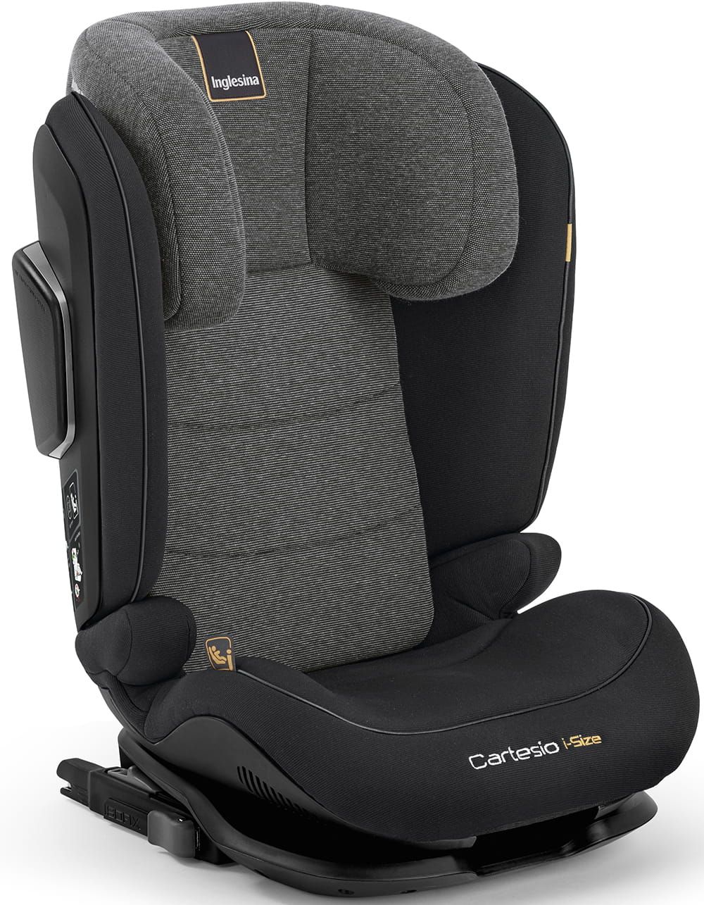 Inglesina Cartesio I-Size 2023 Vulcan Black + u nás 3 ROČNÁ ZÁRUKA + VRECKÁR ZADARMO⭐⭐⭐⭐⭐