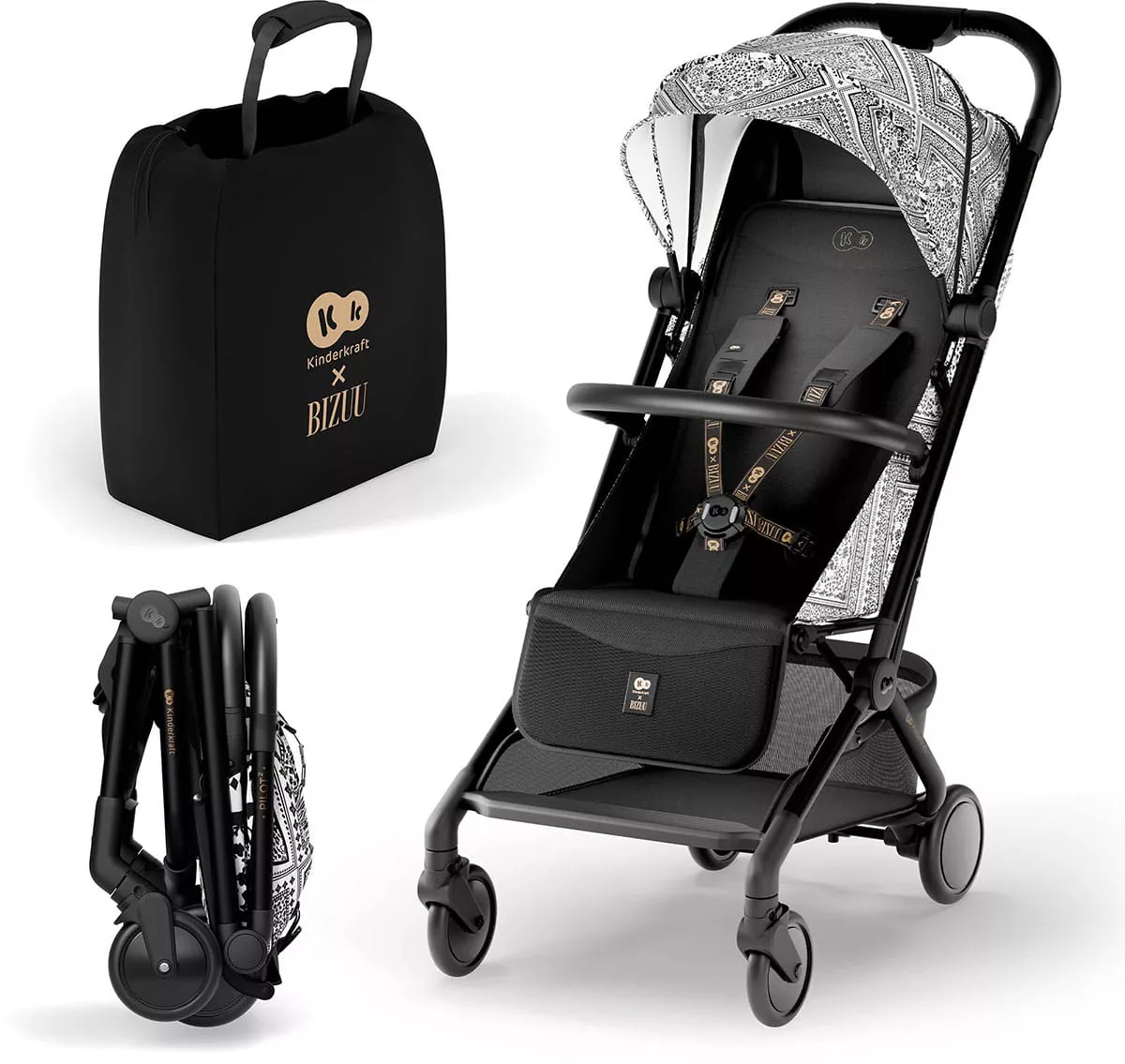 Kinderkraft Pilot 2 ⭐⭐⭐⭐⭐ Bizuu Lunar Black 2025 + u nás ZÁRUKA 3 ROKY