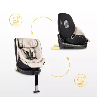 Caretero Lumi i-Size 2025 ⭐⭐⭐⭐⭐ Beige + u nás ZÁRUKA 3 ROKY a VRECKÁR ZADARMO