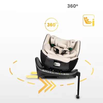 Caretero Lumi i-Size 2025 ⭐⭐⭐⭐⭐ Beige + u nás ZÁRUKA 3 ROKY a VRECKÁR ZADARMO